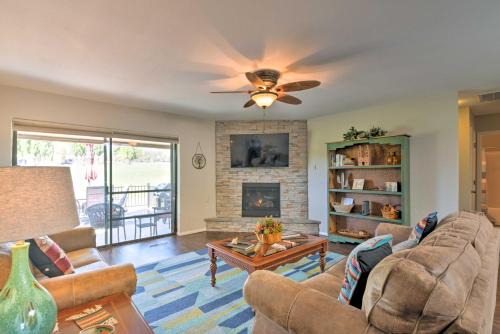 Bright Ruidoso Condo with Deck and Golf Course Views!