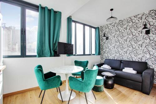 Bright studio-2P-Parc des Buttes