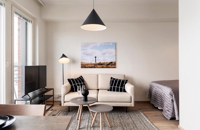 Bright studio apartment near the centre