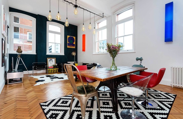 Maravilloso apartamento en una ubicación central, con vistas a la terraza de Londres (Veeve)