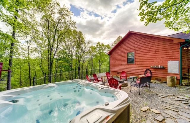 Bryson City Vacation Rental - Hot Tub and Lake Views
