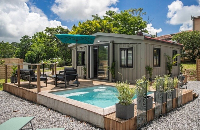 Bungalow-Baño con bañera-Vista al campo