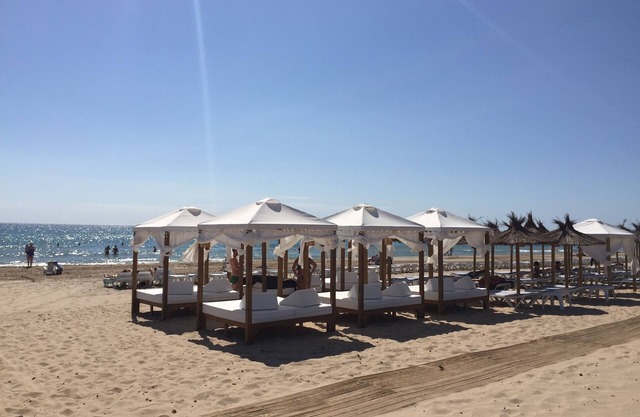 Bungalow muy alrededor de la playa