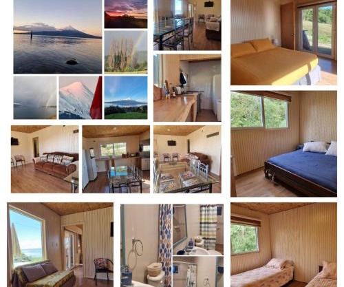 Cabaña con vista panorámica inigualable al lago Llanquihue y volcán Osorno