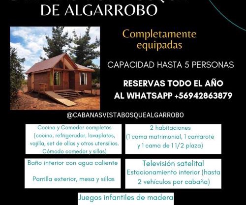 Cabañas VistaBosque de Algarrobo