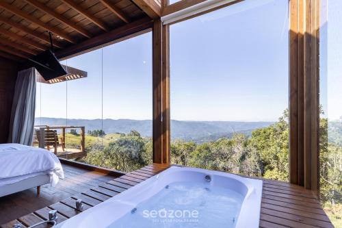 Cabana romântica com vista na serra VST033