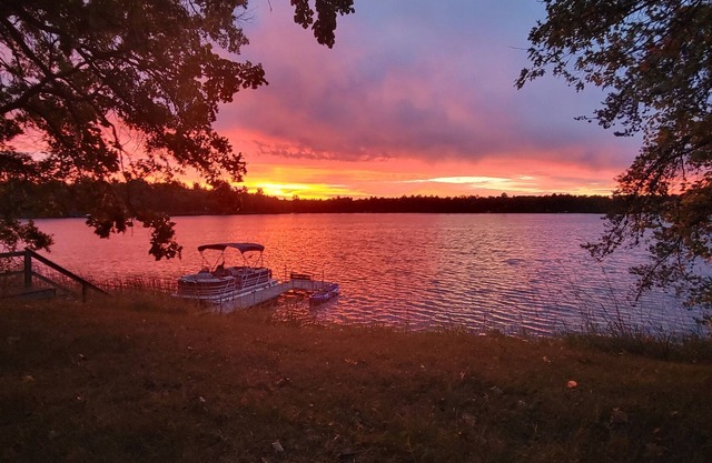 Cabin on 2.5 private acre lot with private dock! Family and dog friendly!