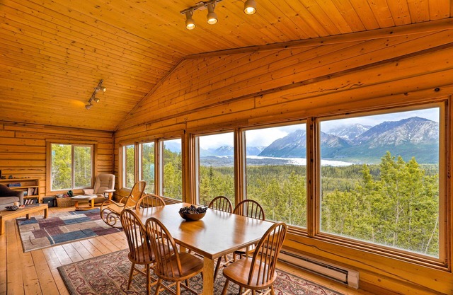 ¡Cabina con vista al glaciar de 3H con impresionantes vistas a la montaña!