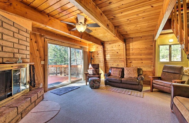 Cabin with Deck and Hot Tub Walk to Big Bear Lake!
