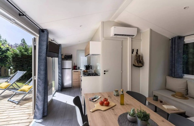 Camping Romanée La Plage **** - Premium 3-room mobile home for 4 people