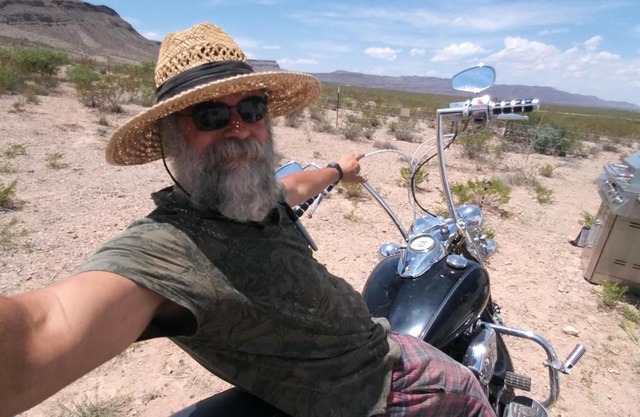 Camping at Desert Gardens Oasis at Lobo, Texas