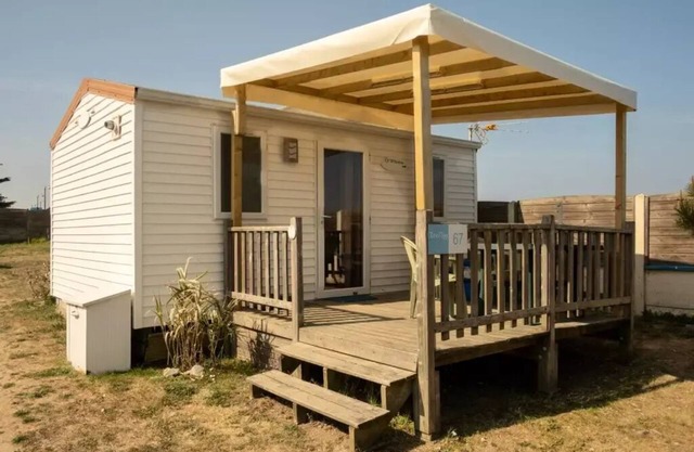 Camping du Bord de Mer *** - Mobil home Eco 2 bedrooms + terrace - economical 3 people