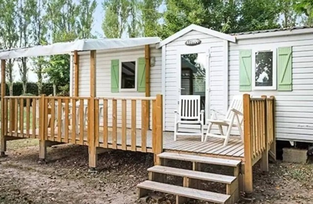 Camping Le Château de Galaure**** - 3-room Comfort mobile home for 4/6 people