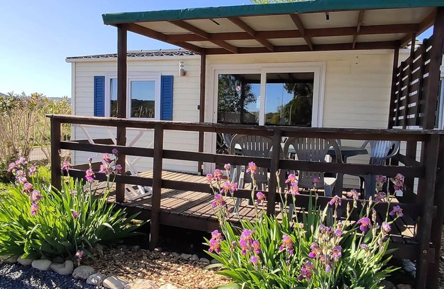 Camping l'Olivier *** - Casa móvil 4 Habitaciones 6 Personas