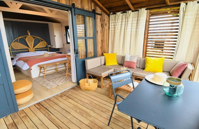 Camping La Côte des Légendes *** - Sea view chalet - 1 bedroom 2 people