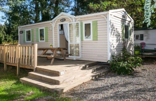 Camping La Garenne *** - Casa móvil premium de 4 habitaciones para 6/8 personas