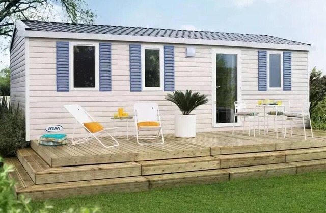 Camping La Maïre *** - Mobile Home 4 Rooms 6 People Air Conditioned + TV