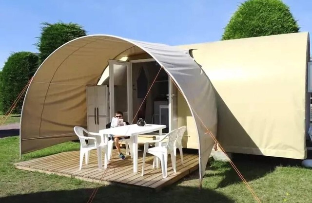 Camping La Ribière*** - Coco Sweet 3 rooms 4 people Without Sanitary
