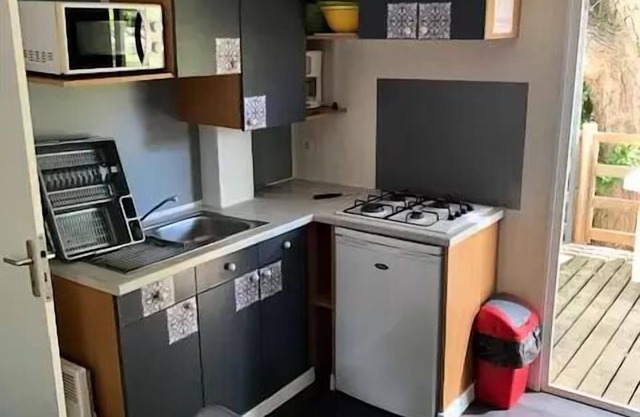 Fouguieres de camping *** - Mobile Home Classic Eco + Louisiana 3 habitaciones 4/6 personas