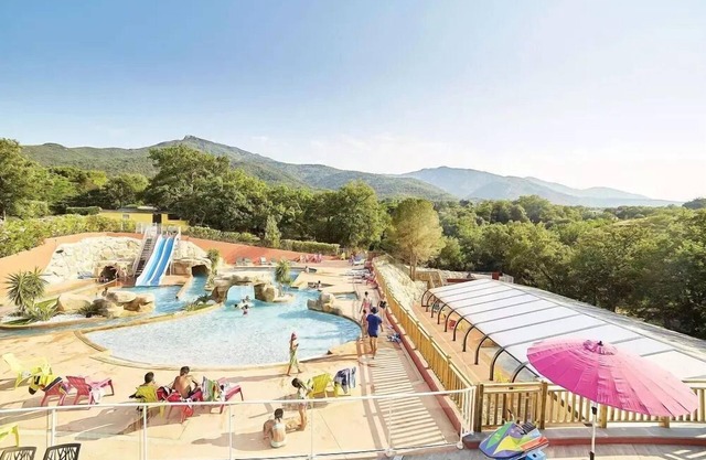 Camping Les Albères **** - Mobile home Comfort TV Air Conditioning 2 rooms 2 people