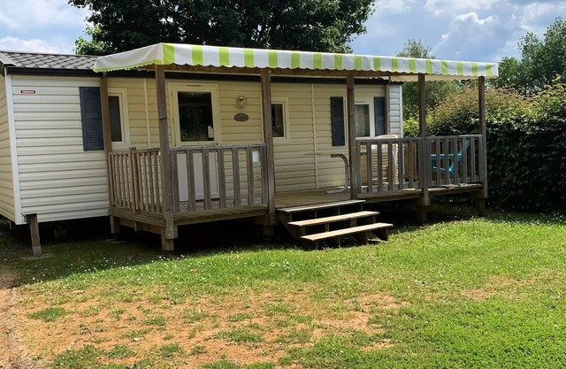 Camping les Poutiroux **** - Mobilhome 3 Chambres avec terrasse couverte 6 personnes