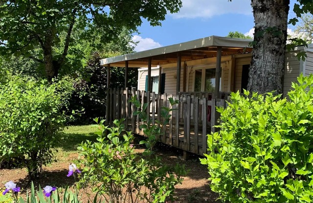 Camping les Poutiroux **** - Résidence mobile - adapté aux personnes à mobilité réduite +TERRASSE COUVERTE 5 personnes
