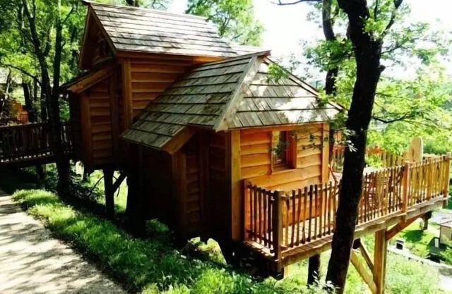Camping Village **** Le Moulin de Surier - Perched Hut 3 habitaciones 6 personas