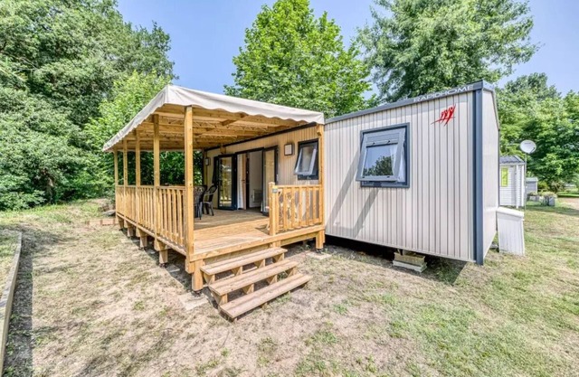 Camping La Clairière *** - Casa móvil Rapidhome 4 Habitaciones 6 Personas