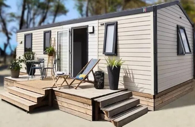 Camping maeva Respire La Comtesse *** - Mobile Home Vénézia 4 Rooms 6 People Air Conditioned + TV