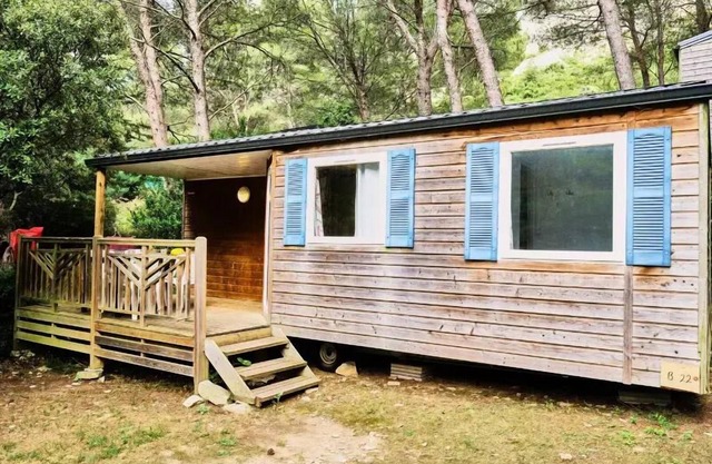 Camping La Vallée Heureuse *** - Mobil Home 3 habitaciones 4 personas Confort +