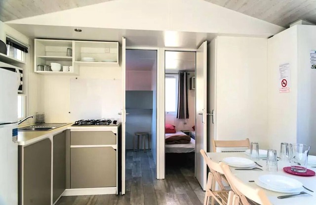 Camping Paradis le Vallespir*** - Mobile home Lys 4 rooms 8 people Air-conditioned