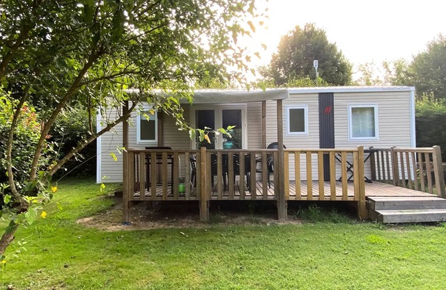 Campsite l'Echo du Malpas**** - Mobile Home Premium 31m² / 3 bedrooms + TV + LV + Plancha + Wifi one device 8 people