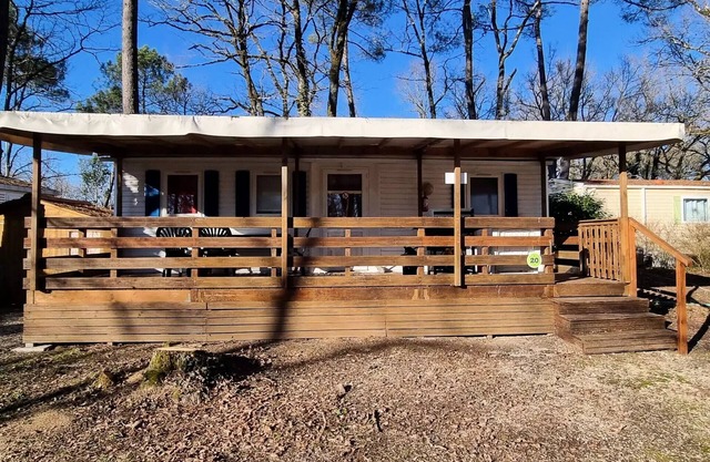 Campsite LA GARENNE *** - 20 Residence La Futaie 32m2 Terrace Covered , 3 bedrooms, dishwasher + TV 6 persons