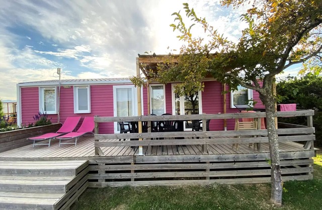 Camping Mas Llinás *** - Casa móvil gran lujo 4 Habitaciones 6 Personas