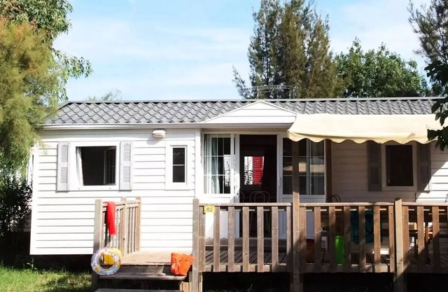 Campsite Tikayan La Pinatelle** - Mobile home Texas Eco 4 rooms 6/8 people