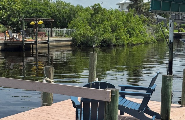Canal front w private dock, 3-bedroom 2 bath home in beautiful Port Charlotte.
