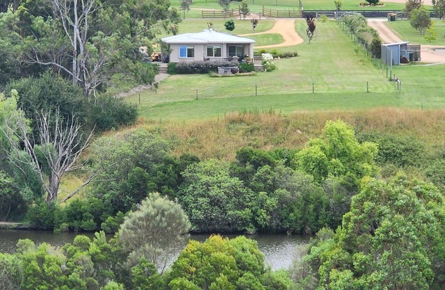 Captivating River views with river access amongst amazing local wildlife.