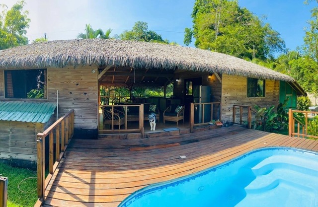 casa carribeene de madera