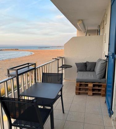 Carnon Plage, 1ère ligne, balcon sur la mer