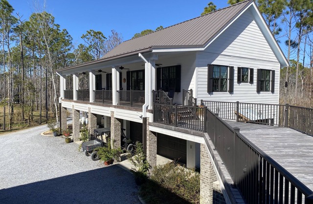 Carriage House on 120 acres on Blackwater Bay with Private Pool