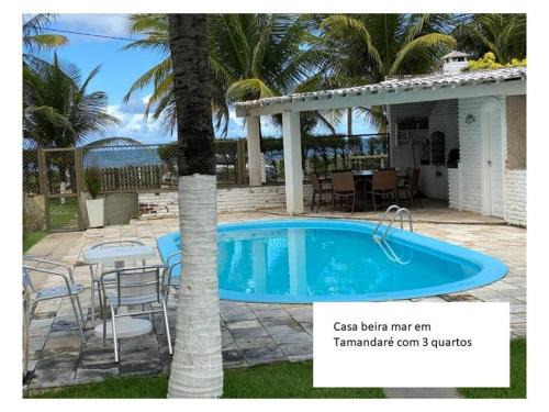 Casa beira-mar emTamandaré c/ piscina.