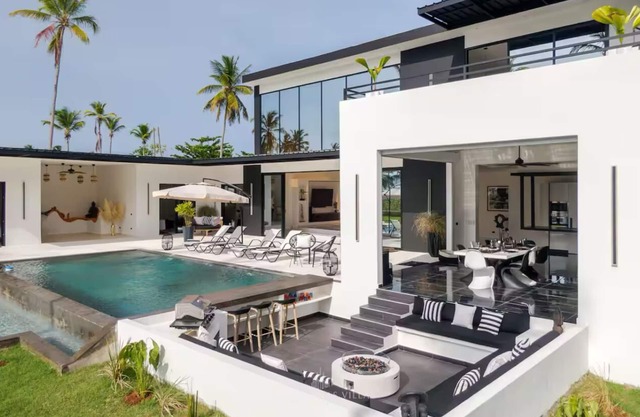 Casa Black and White: Villa en Las Galeras