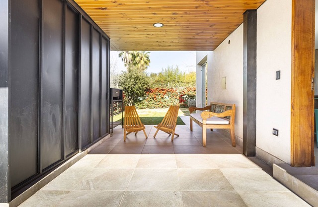 Casa con parrilla en complejo privado