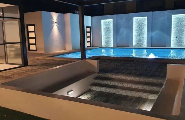 Private heated pool at Casa Gemela at Laguna Shores