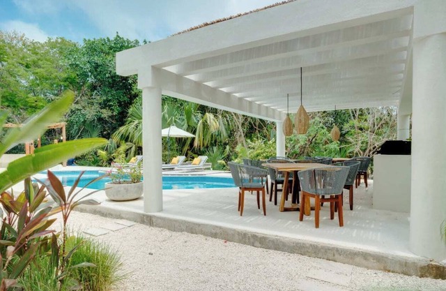 Casa Manglar Puerto Aventuras Pool and Garden View