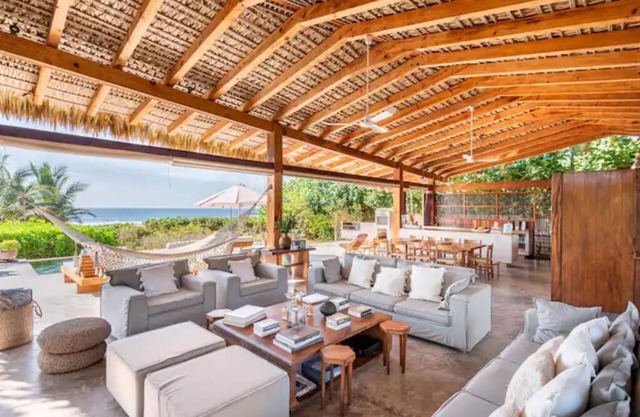 Casa Marena on the beach.