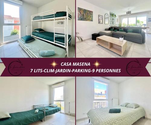 Casa Masena - 9 personnes, CLIM, Jardin, 7 lits, 2 WC