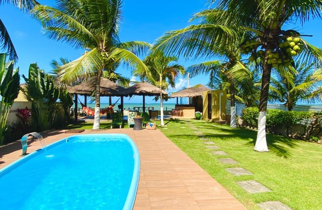 Casa Refúgio à Beira Mar, Praia dos Carneiros - Pé na areia, Ampla e com todo o Conforto