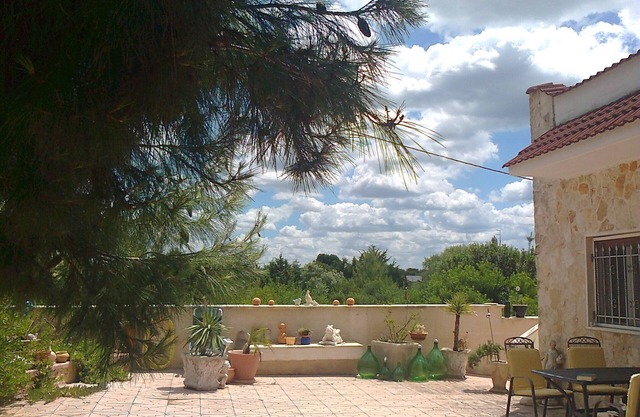 Casa de vacaciones Casa Roma en Puglia terraza con vistas al mar