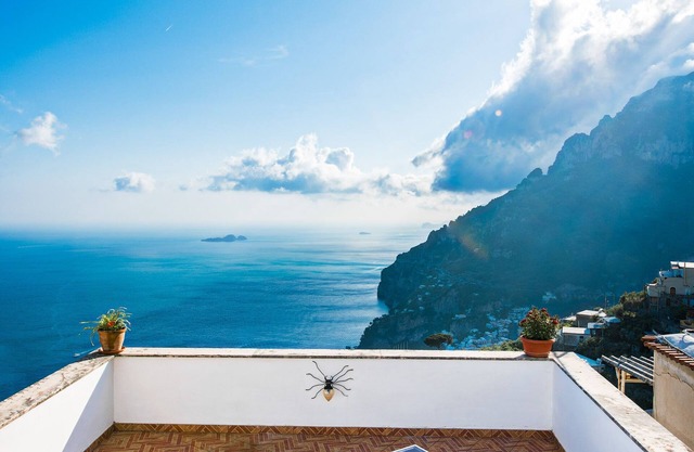 Casa Sansone terrace overlooking the sea